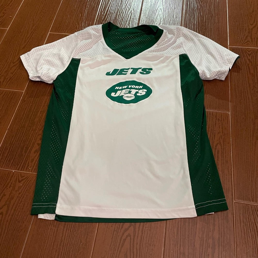 Youth Augusta JETS NFL jersey flag play football size XL reversible green white - Picture 8 of 11